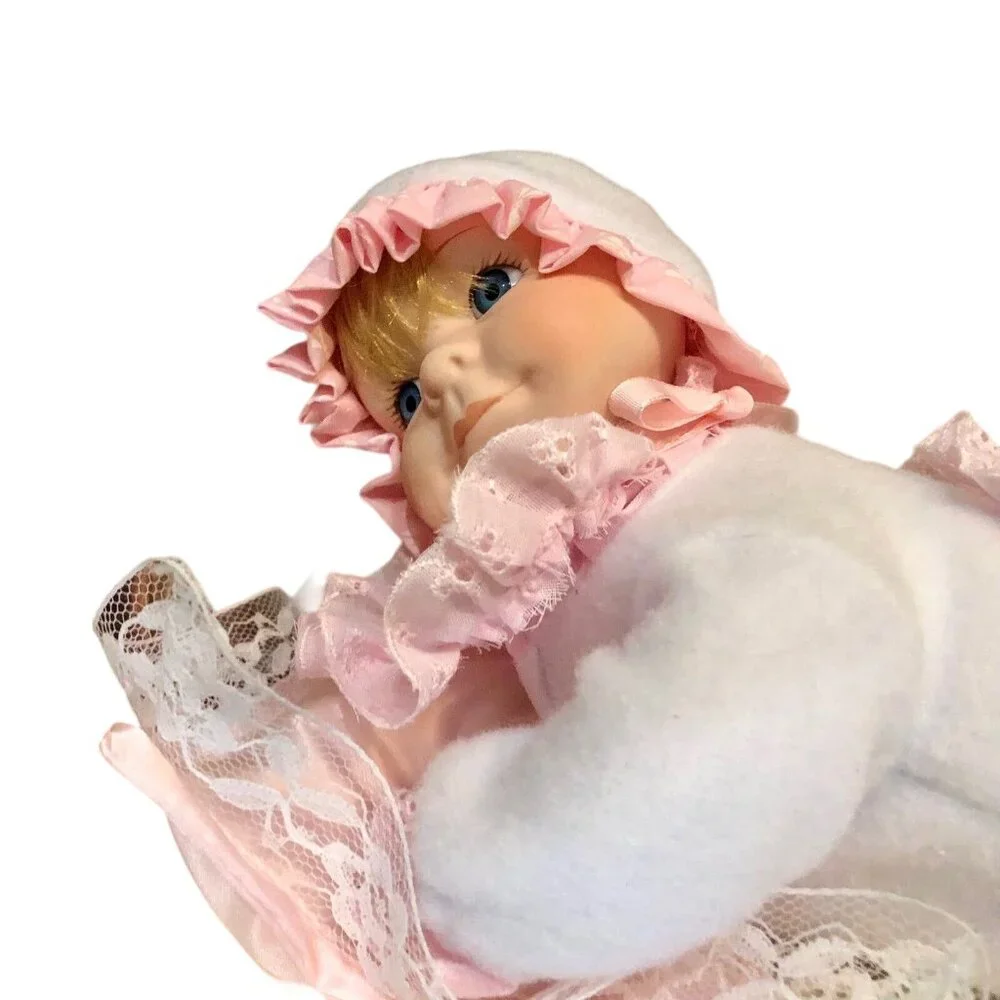Vintage 1991 Anco Adorable Memories Porcelain Baby Doll NEW Old Stock